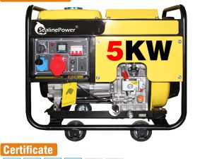 Portable Factory Cheap Price High Efficiency 3Kw 5Kw/5Kva 6Kw 8Kw 10Kw Air-Cooling Open Diesel Generator