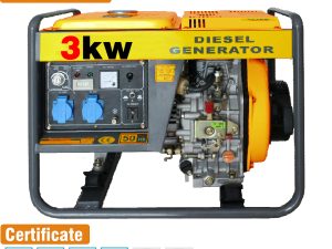 Portable Factory Cheap Price High Efficiency 3Kw 5Kw/5Kva 6Kw 7Kw 8Kw10Kw Air-Cooling Open Diesel Generator